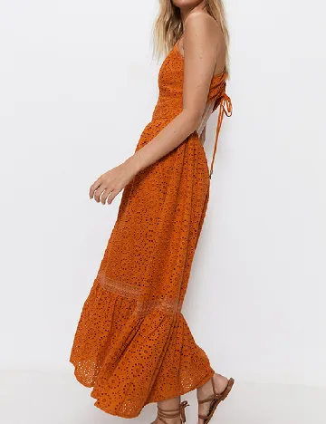 Rochie lunga WAREHOUSE, portocaliu