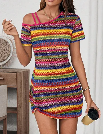 Rochie scurta SHEIN, mix culori