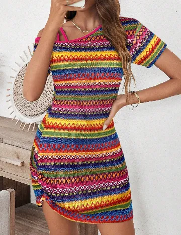 Rochie scurta SHEIN, mix culori