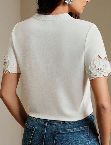 Tricou Anewsta, alb