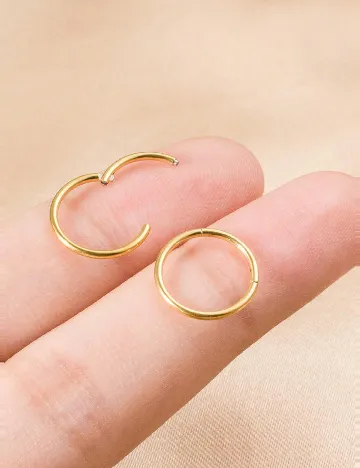 Set piercing 2 bucati SHEIN, auriu