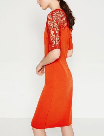 Rochie medie Zara, rosu