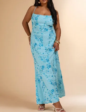 Rochie lunga SHEIN CURVE, bleu