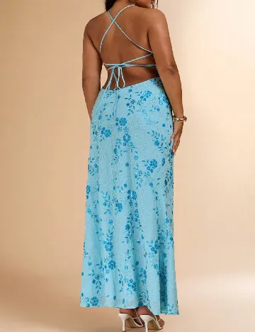 Rochie lunga SHEIN CURVE, bleu