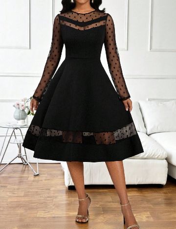 Rochie medie SHEIN, negru