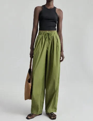 Pantaloni Ontre, verde