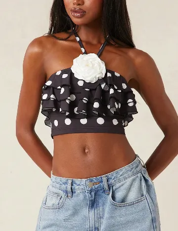 Top SHEIN, negru