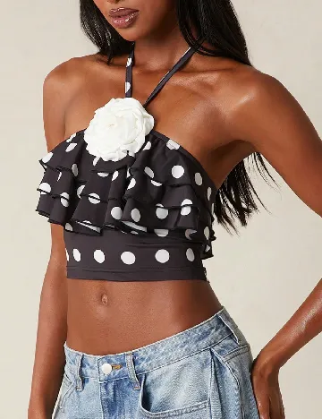 Top SHEIN, negru