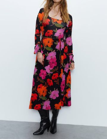 Rochie medie WAREHOUSE, floral