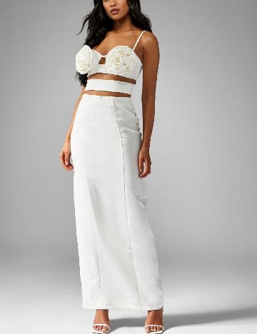 Rochie lunga Missguided, alb