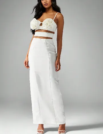 Rochie lunga Missguided, alb
