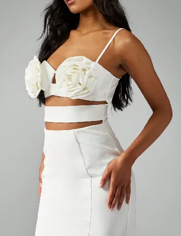 Rochie lunga Missguided, alb
