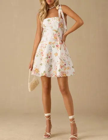 Rochie scurta SHEIN, floral print
