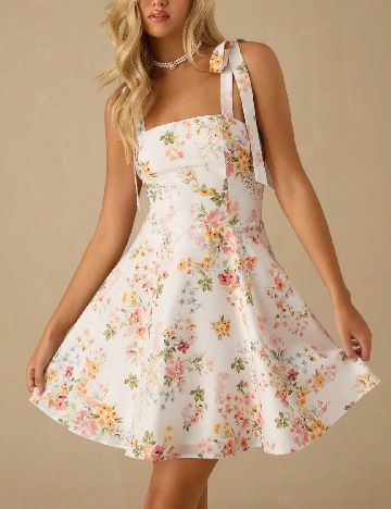 Rochie scurta SHEIN, floral print