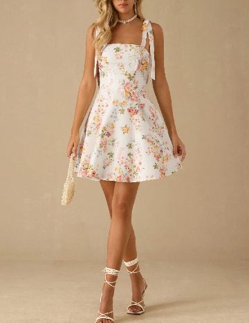Rochie scurta SHEIN, floral print