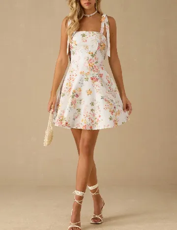 Rochie scurta SHEIN, floral print