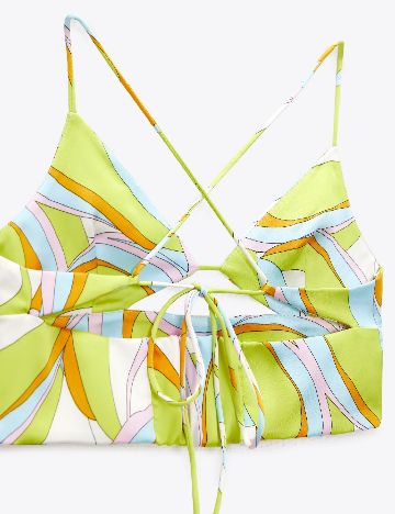 Top Zara, verde