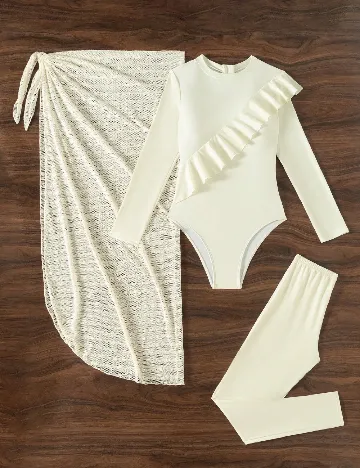 Costum de baie SHEIN, galben