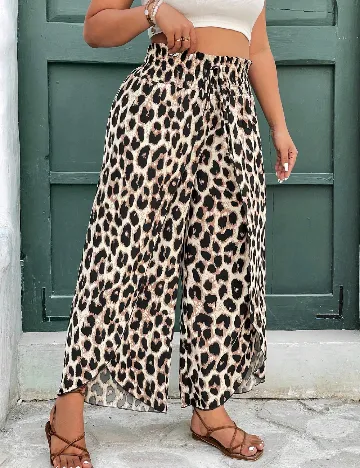 Pantaloni SHEIN CURVE, animal print