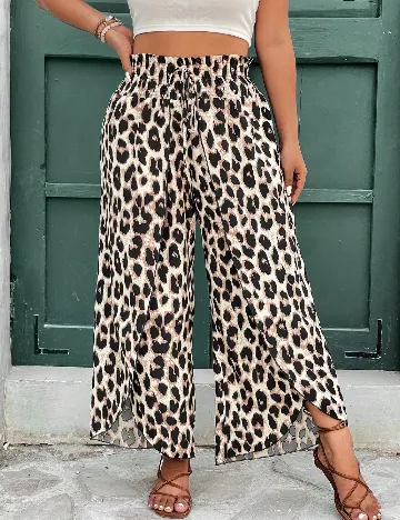 Pantaloni SHEIN CURVE, animal print