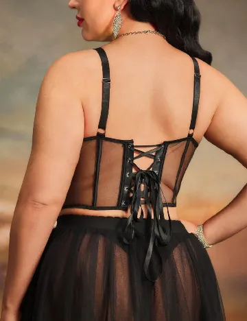 Corset SHEIN CURVE, negru