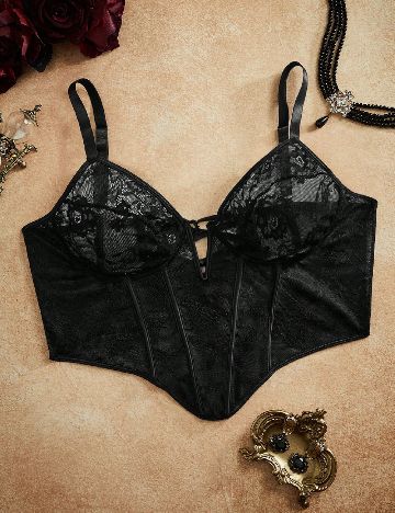 Corset SHEIN CURVE, negru