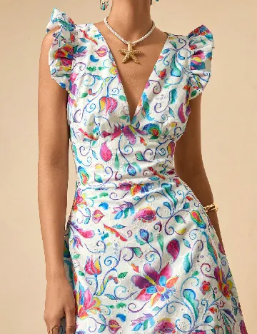 Rochie lunga SHEIN, alb