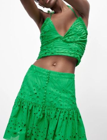 Top Zara, verde