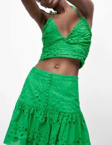Top Zara, verde
