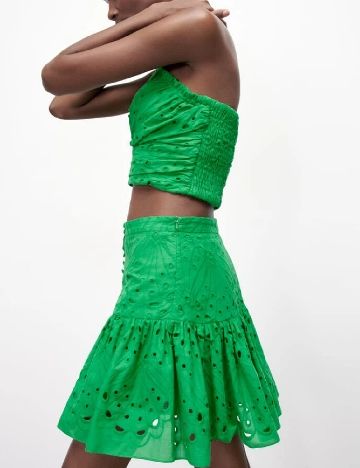 Top Zara, verde