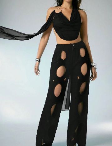 Top SHEIN, negru