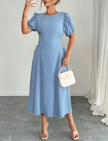 Rochie medie SHEIN CURVE, albastru