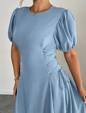 Rochie medie SHEIN CURVE, albastru