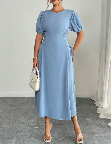 Rochie medie SHEIN CURVE, albastru