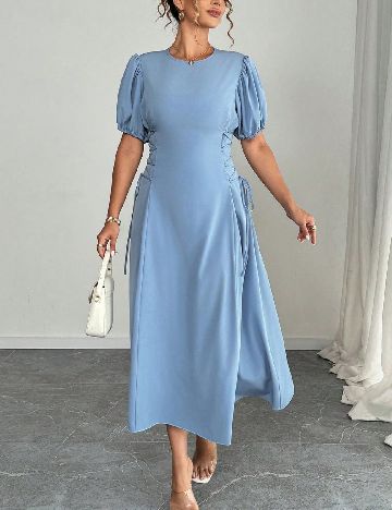 Rochie medie SHEIN CURVE, albastru