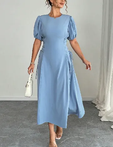 Rochie medie SHEIN CURVE, albastru