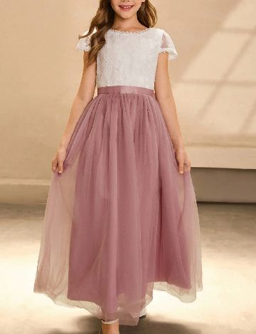 Rochie Shein Kids, roz/alb