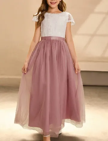 Rochie Shein Kids, roz/alb