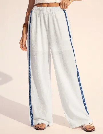 Pantaloni SHEIN, alb