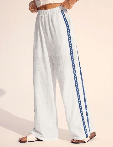 Pantaloni SHEIN, alb
