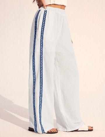 Pantaloni SHEIN, alb