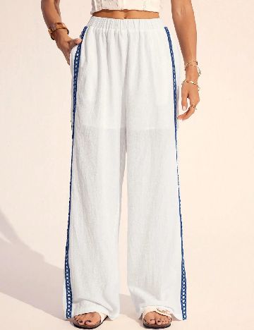 Pantaloni SHEIN, alb