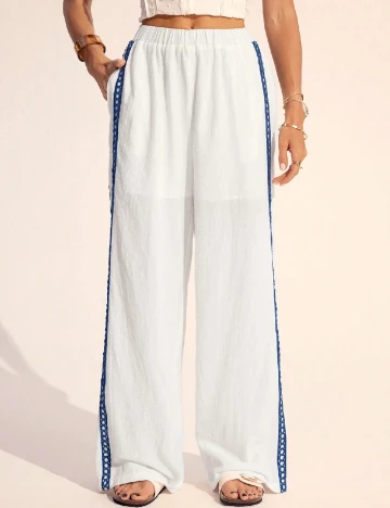 Pantaloni SHEIN, alb