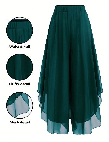Pantaloni SHEIN CURVE, verde