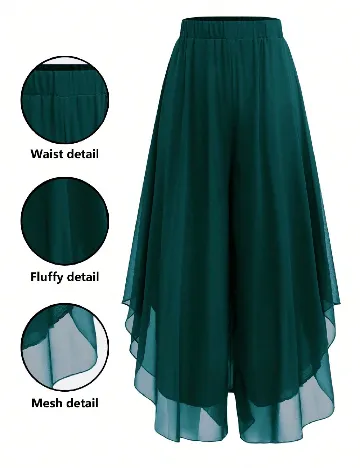 Pantaloni SHEIN CURVE, verde