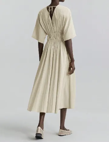 Rochie medie Ontre, bej