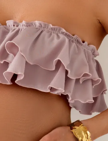 Costum de baie SHEIN Maternity, roz