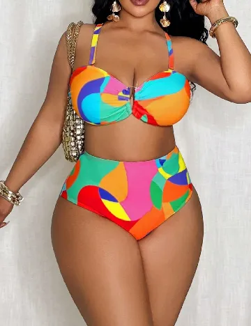 Costum de baie SHEIN CURVE, mix culori