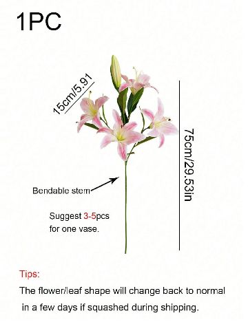 Floare artificiala SHEIN, portocaliu