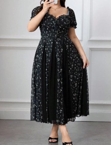 Rochie lunga SHEIN CURVE, negru